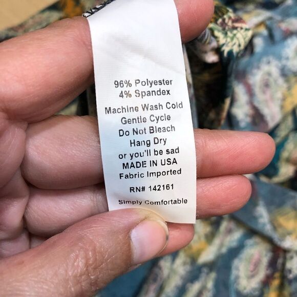 LULAROE Feathered Paisley Multi-Colored Skirt S - Picture 3 of 6